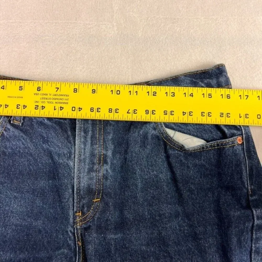Jordache Jeans Womens 15/16 Blue Mid Rise Dark Wash Bootcut Leg Cowgirl Cowboy
